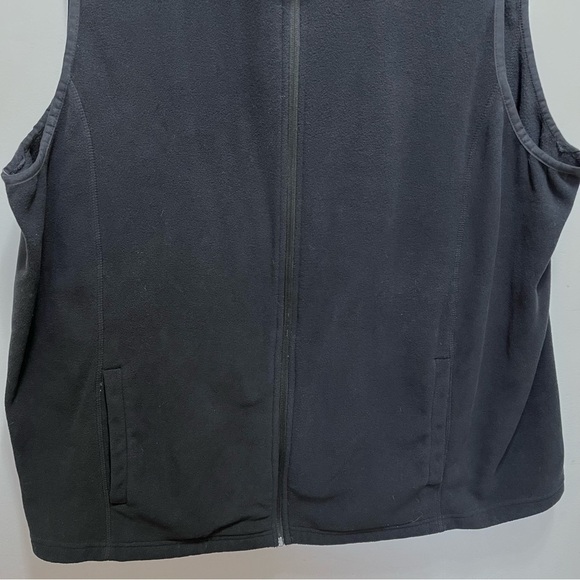Land's Ends Outfitters Black Fleece Vest Size 3x - Picture 3 of 10